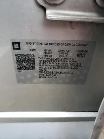 Photo 10 from auction – 2019 CHEVROLET IMPALA LT with VIN 2G11Z5SA9K9143625