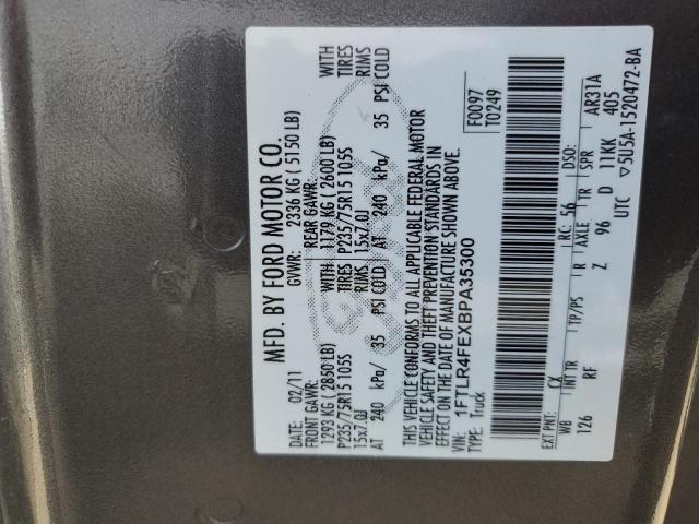 Photo 10 from auction – 2011 FORD RANGER SUP with VIN 1FTLR4FEXBPA35300