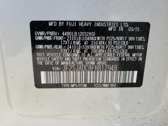 Photo 10 from auction – 2015 SUBARU FORESTER 2 with VIN JF2SJADC8FH812948