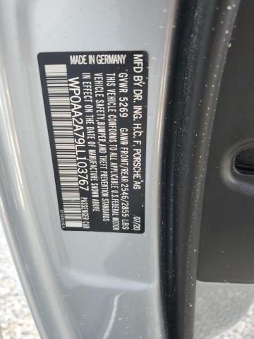 Photo 10 from auction – 2020 PORSCHE PANAMERA B with VIN WP0AA2A79LL103767