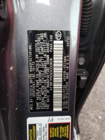 Photo 10 from auction – 2014 TOYOTA CAMRY L with VIN 4T1BF1FK5EU333828