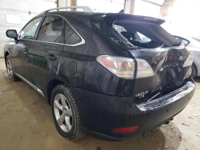 Photo 3 from auction – 2010 LEXUS RX 350 with VIN JTJBK1BA8A2400258