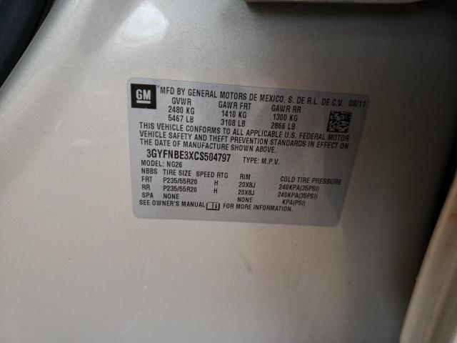 Photo 10 from auction – 2012 CADILLAC SRX PERFOR with VIN 3GYFNBE3XCS504797