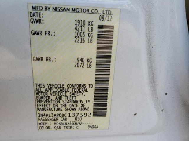 Photo 10 from auction – 2013 NISSAN ALTIMA 2.5 with VIN 1N4AL3AP6DC137592