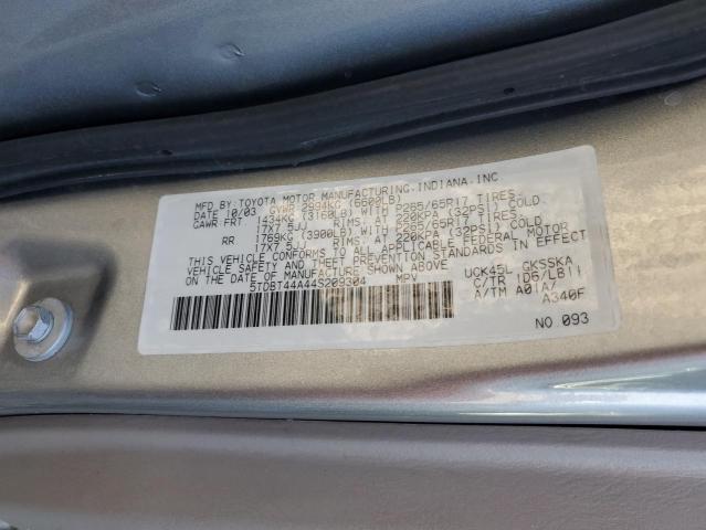 Photo 10 from auction – 2004 TOYOTA SEQUOIA SR with VIN 5TDBT44A44S209304