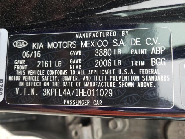 Photo 10 from auction – 2017 KIA FORTE LX with VIN 3KPFL4A71HE011029