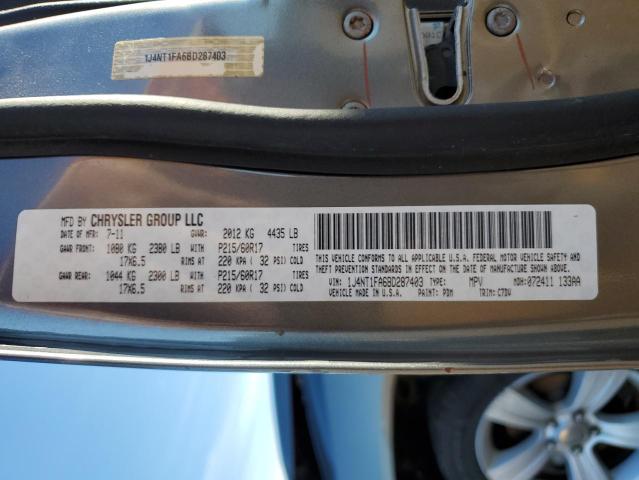 Photo 10 from auction – 2011 JEEP COMPASS SP with VIN 1J4NT1FA6BD287403