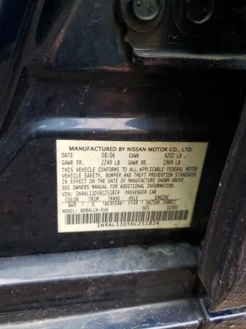 Photo 10 from auction – 2006 NISSAN ALTIMA S with VIN 1N4AL11D56C251824