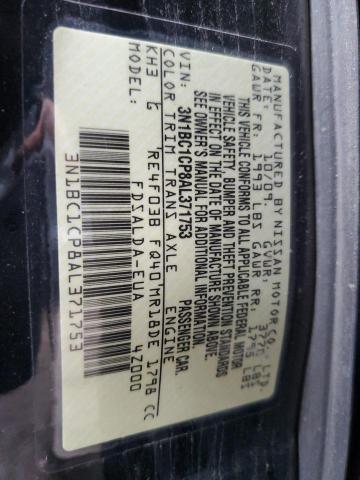 Photo 10 from auction – 2010 NISSAN VERSA S with VIN 3N1BC1CP8AL371753