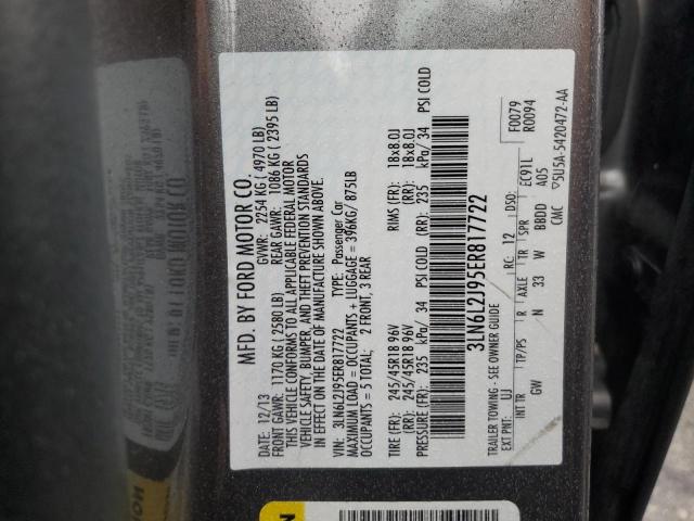 Photo 10 from auction – 2014 LINCOLN MKZ with VIN 3LN6L2J95ER817722