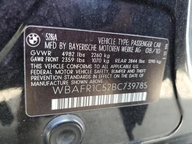 Фото 10 с аукциона – 2011 BMW 528 I с VIN WBAFR1C52BC739785