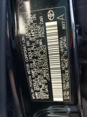 Photo 10 from auction – 2013 TOYOTA YARIS with VIN JTDKTUD39DD553501