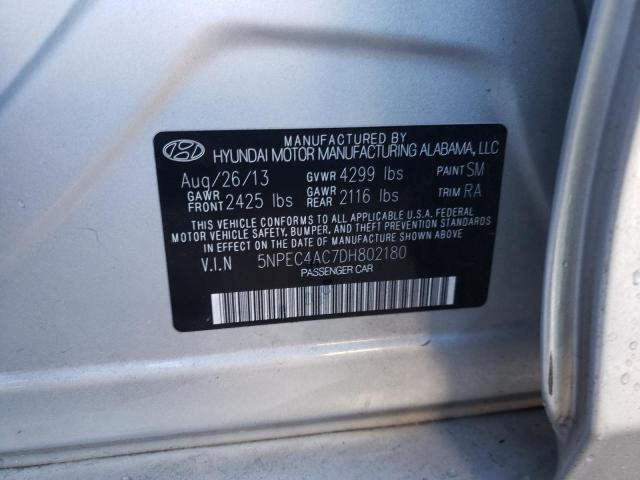 Photo 10 from auction – 2013 HYUNDAI SONATA SE with VIN 5NPEC4AC7DH802180