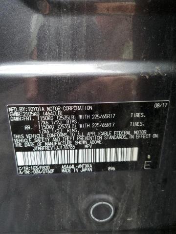 Photo 10 from auction – 2018 TOYOTA RAV4 LE with VIN JTMBFREV1JJ178785