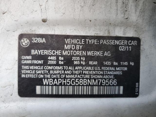 Photo 10 from auction – 2011 BMW 328 I SULE with VIN WBAPH5G58BNM79566