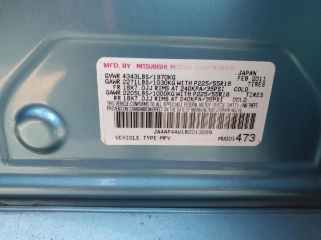 Photo 10 from auction – 2011 MITSUBISHI OUTLANDER with VIN JA4AP4AU1BZ013289