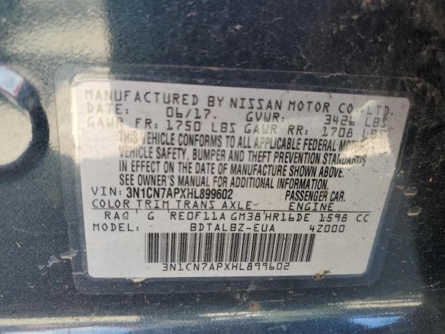 Photo 10 from auction – 2017 NISSAN VERSA S with VIN 3N1CN7APXHL899602