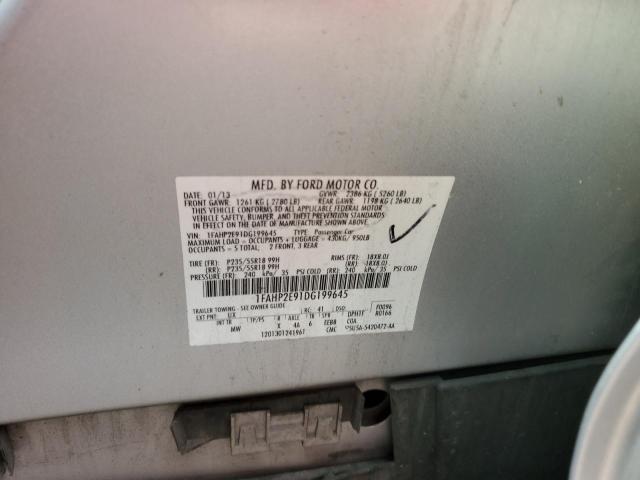 Photo 10 from auction – 2013 FORD TAURUS SEL with VIN 1FAHP2E91DG199645