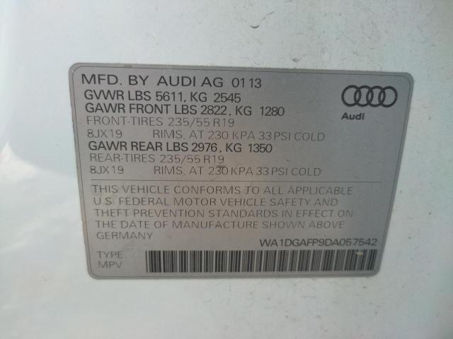 Photo 10 from auction – 2013 AUDI Q5 PREMIUM with VIN WA1DGAFP9DA057542