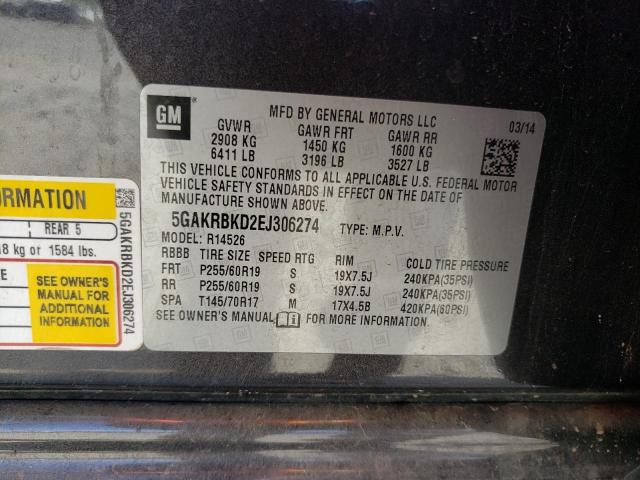 Photo 10 from auction – 2014 BUICK ENCLAVE with VIN 5GAKRBKD2EJ306274