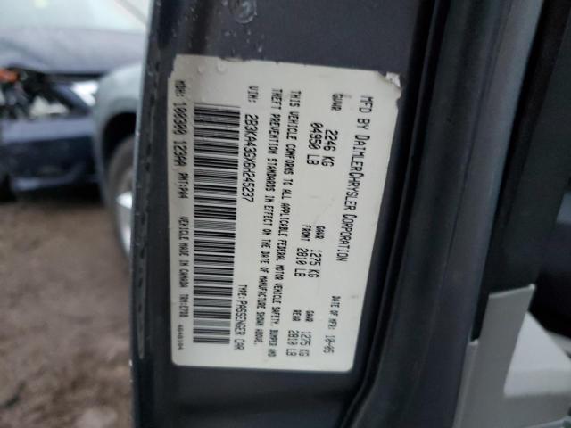 Photo 10 from auction – 2006 DODGE CHARGER SE with VIN 2B3KA43GX6H245237