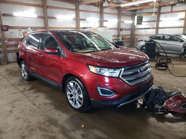 FORD EDGE TITAN 2017 with VIN 2FMPK4K80HBB56855 - Photo from auction