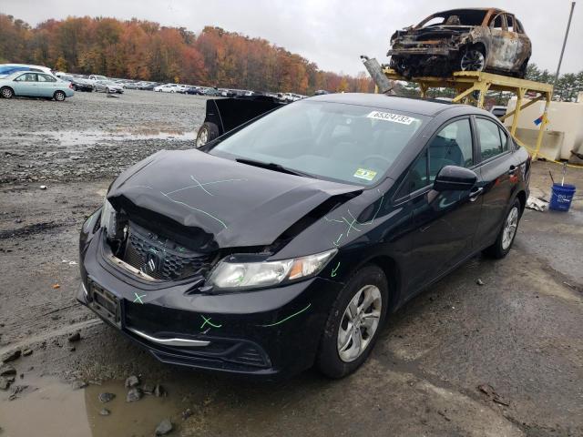 Photo 2 from auction – 2014 HONDA CIVIC LX with VIN 19XFB2F54EE239018