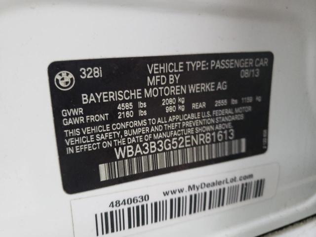 Photo 10 from auction – 2014 BMW 328 XI with VIN WBA3B3G52ENR81613