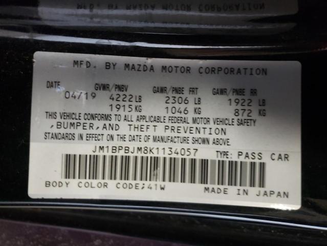 Photo 10 from auction – 2019 MAZDA 3 with VIN JM1BPBJM8K1134057