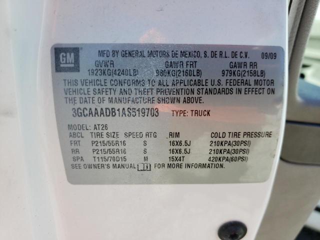 Photo 10 from auction – 2010 CHEVROLET HHR PANEL with VIN 3GCAAADB1AS519703