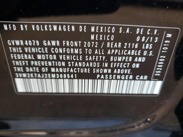 Photo 10 from auction – 2014 VOLKSWAGEN JETTA BASE with VIN 3VW2K7AJ2EM368541