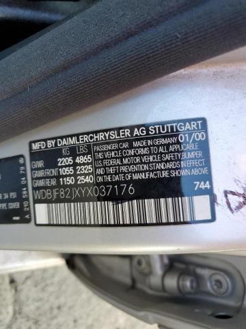 Photo 10 from auction – 2000 MERCEDES-BENZ E-CLASS with VIN WDBJF82JXYX037176