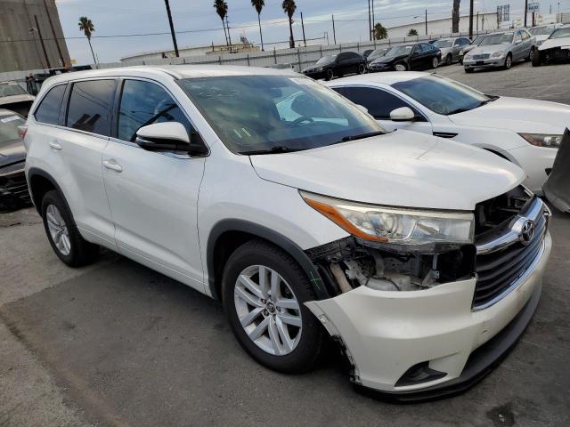 TOYOTA HIGHLANDER 2016 with VIN 5TDZKRFH0GS145839 - Photo from auction