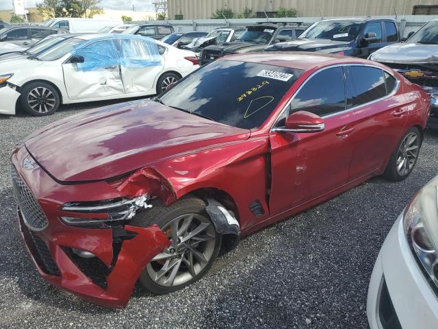 GENESIS G70 BASE 2022 with VIN KMTG34TA2NU099410 - Photo from auction