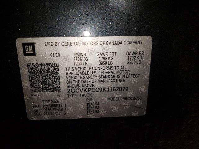 Photo 10 from auction – 2019 CHEVROLET silverado with VIN 2GCVKPEC9K1162079