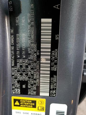 Photo 10 from auction – 2015 LEXUS RX 350 BAS with VIN 2T2BK1BA3FC308028