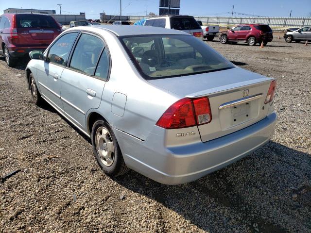 Photo 3 from auction – 2003 HONDA CIVIC HYBR with VIN JHMES96633S028401
