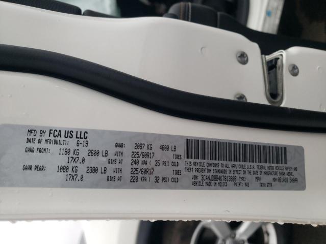 Photo 10 from auction – 2019 JEEP COMPASS LA with VIN 3C4NJDBB4KT813808