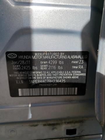 Photo 10 from auction – 2011 HYUNDAI SONATA GLS with VIN 5NPEB4AC7BH236425