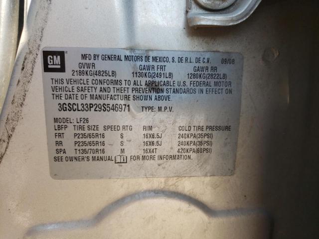 Photo 10 from auction – 2009 SATURN VUE XE with VIN 3GSCL33P29S546971