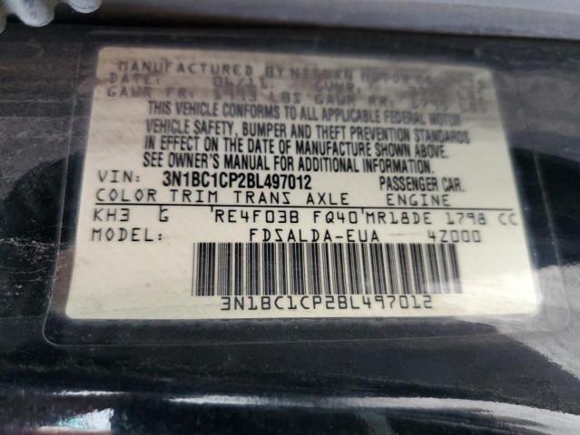 Photo 10 from auction – 2011 NISSAN VERSA S with VIN 3N1BC1CP2BL497012