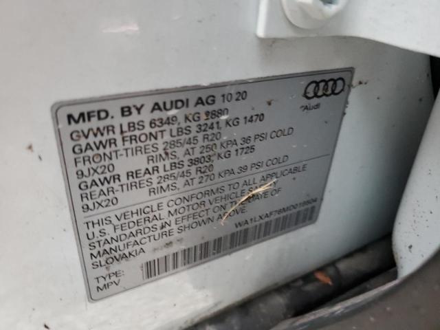 Photo 10 from auction – 2021 AUDI Q7 PREMIUM with VIN WA1LXAF76MD019504