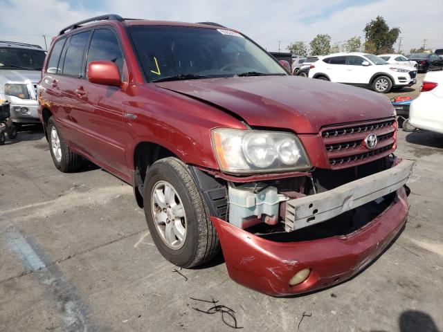 TOYOTA HIGHLANDER 2002 with VIN JTEGF21A020044949 - Photo from auction