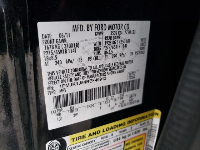 Photo 10 from auction – 2011 FORD EXPEDITION with VIN 1FMJK1J54BEF49913
