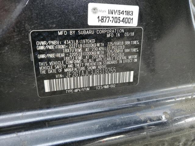 Photo 10 from auction – 2018 SUBARU CROSSTREK with VIN JF2GTAJC3J8319255