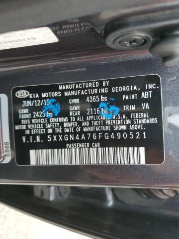 Photo 10 from auction – 2015 KIA OPTIMA EX with VIN 5XXGN4A76FG490521