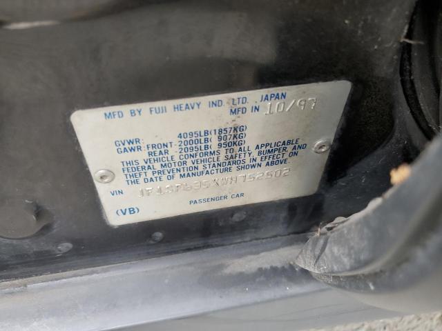 Photo 10 from auction – 1998 SUBARU FORESTER L with VIN JF1SF635XWH752502