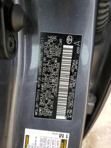 Photo 10 from auction – 2011 TOYOTA COROLLA BA with VIN JTDBU4EE0BJ098288