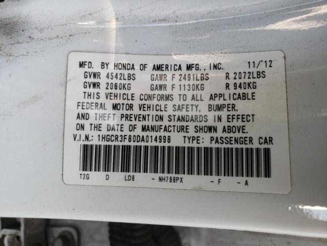 Photo 10 from auction – 2013 HONDA ACCORD EXL with VIN 1HGCR3F80DA014998