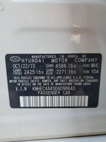 Photo 10 from auction – 2013 HYUNDAI SONATA HYB with VIN KMHEC4A45DA098640